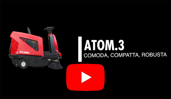 RCM ATOM 3 | Spazzatrice Industriale Compatta